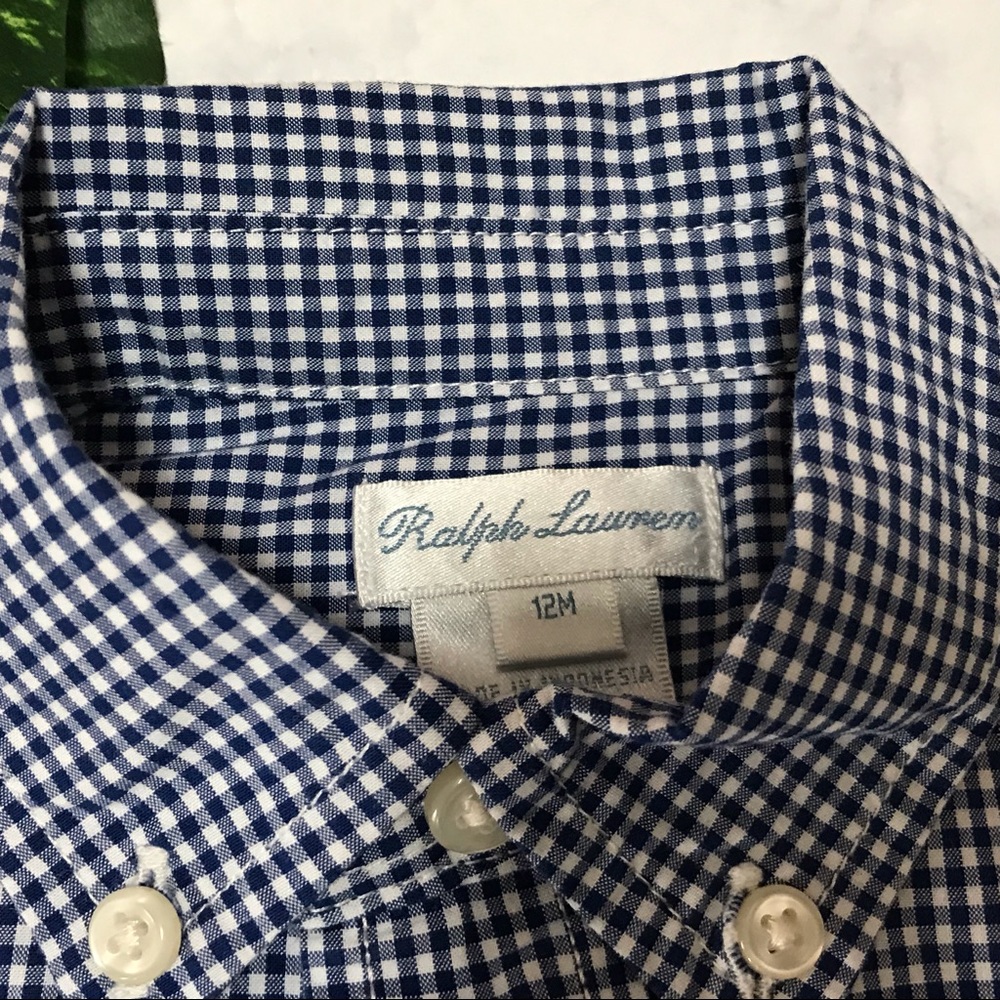 Baby Boy Ralph Lauren Polo Oxford Shirt - Picture 4 of 4